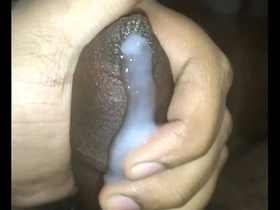 Close up of a huge cumshot from a college blowjob