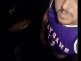Amateur gay sex with multiple partners in a dark room
