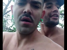 Gay amateur Pau Grossos anal scene with big cock lover Roludo