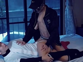 Gay bondage and fist fucking with Japanese twink and Gaysian boyfriend