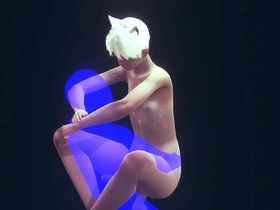Japanese Yaoi Femboy in hardcore bareback sex scene