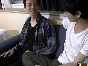 Young Asian boy masturbates and gets hardcore gay sex in reality video