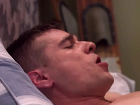 A tattooed military man’s first gay scene with Princeton Price in a hardcore fuck.
