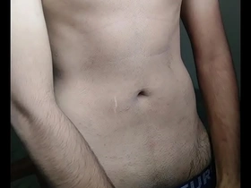 Solo pleasure of a handsome Asian man