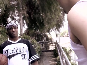 Muscular black man gets his ass fucked by a white man with a big dick in gay porn video