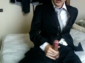 Young Asian boy masturbates in the hotel room