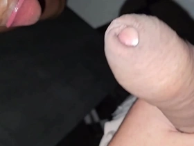 Gay amateur gets a double treatment at a sex club with two men giving him a good anal sex with hand jobs and blow jobs.