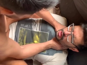 Marcos big dick gets an Asian ass pounding in a Japanese setting.
