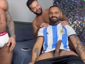 Gay blowjob and anal sex with big cock and black guy.