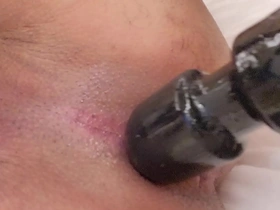 Anal sex with toys in a gay movie with an Indian actor
