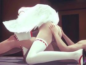 Kitsune Femboy, Japanese Asian Yaoi in uncensored action.