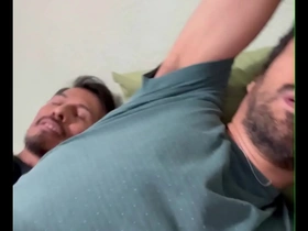 Young and straight Latino men try out gay sex and masturbation.