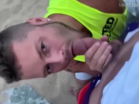 Gay cruising leads to outdoor blowjobs and big cocks in mouthfuls