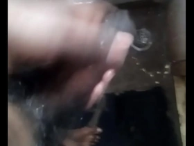 Single Indian man uses bathroom to pleasure himself and hopes to meet girls for more fun.
