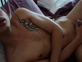 Young Thai boy Kai pleasuring himself.